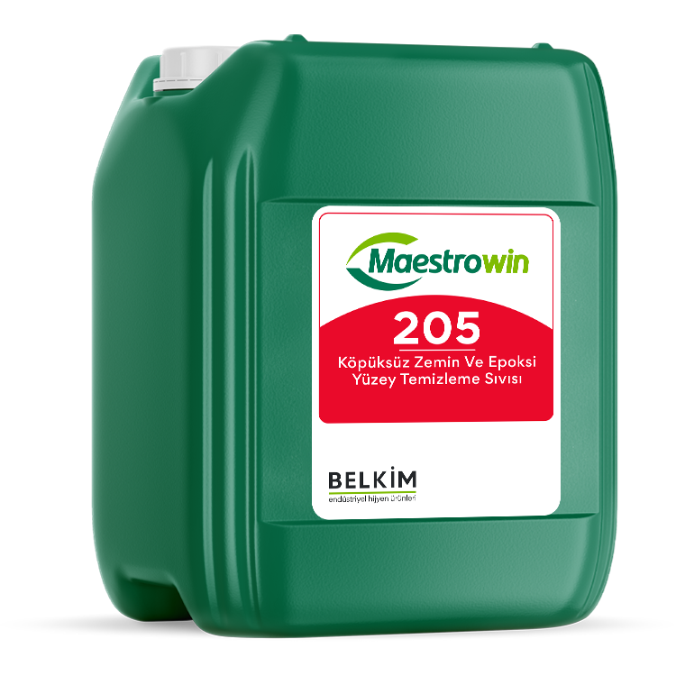 MAESTROWİN 205  KÖPÜKSÜZ ZEMİN VE EPOKSİ TEMİZLEME SIVISI