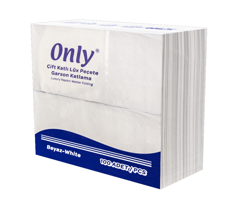 ONLY KENAR BORDÜRLÜ GARSON KATLAMA PEÇETE 