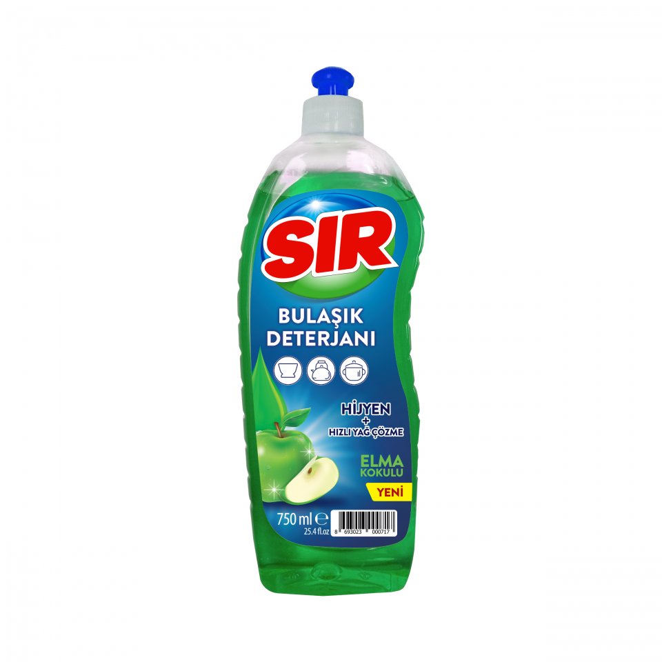 SIR BULAŞIK DETERJANI ELMA KOKULU 750GR