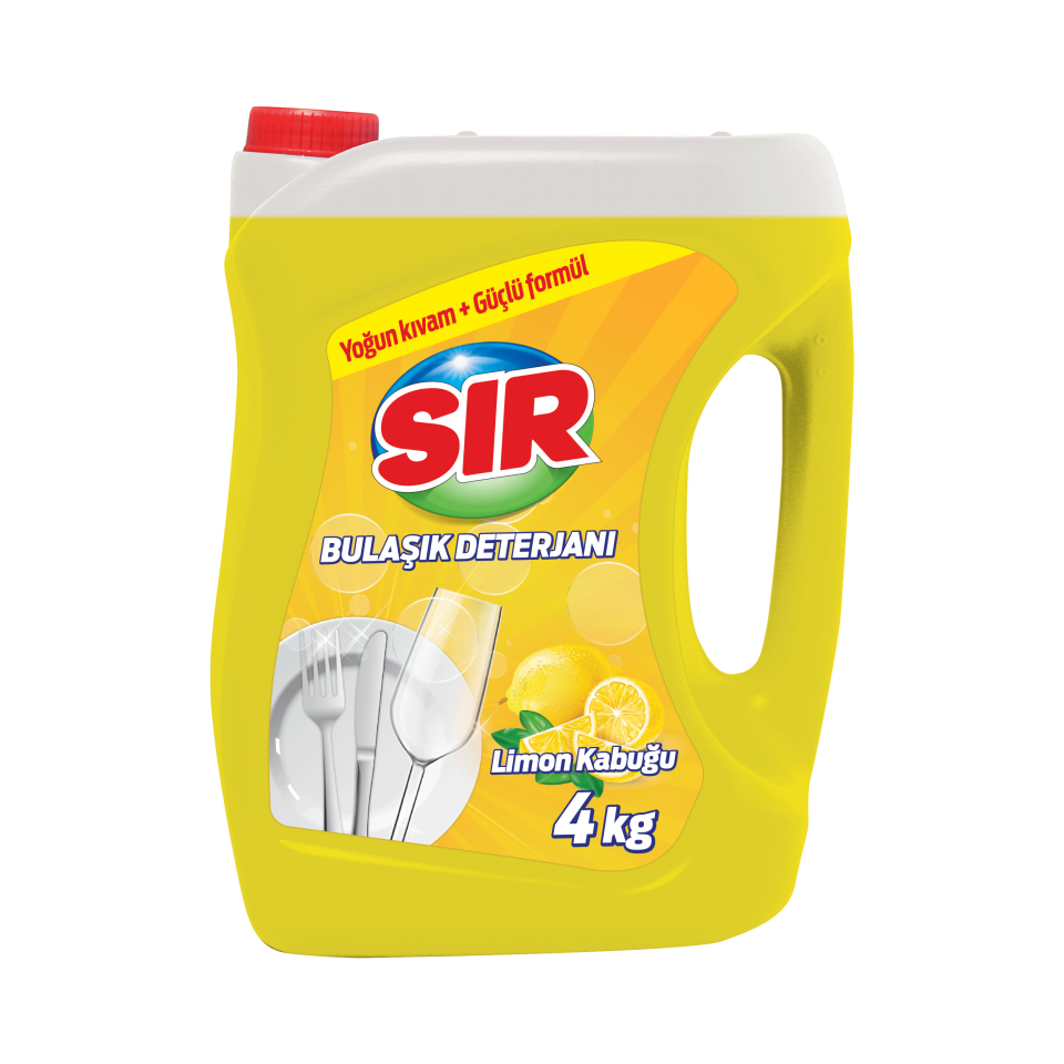 SIR SIVI BULAŞIK DETERJANI LİMON KABUĞU 4KG