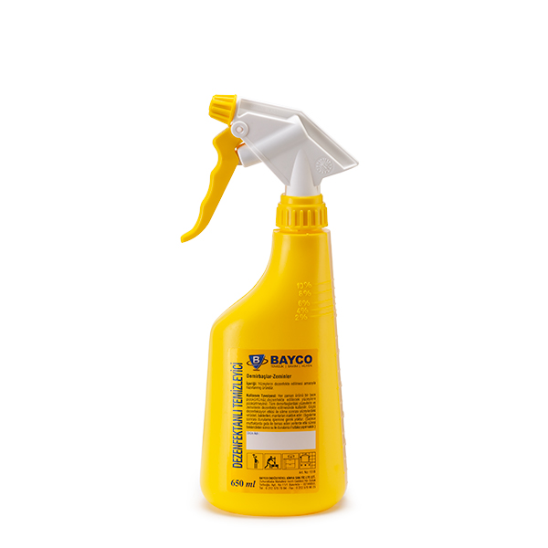 YÜZEY DEZENFEKSİYONU İÇİN 650 ML TRİGER ŞİŞE 